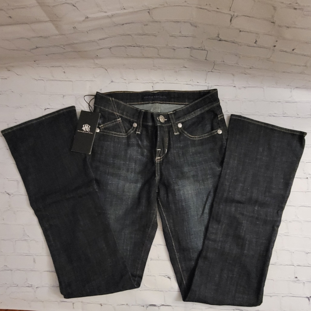 Rock and Republic Kadsandra Boot Cut Darkwash Jean's Size 4M NWT